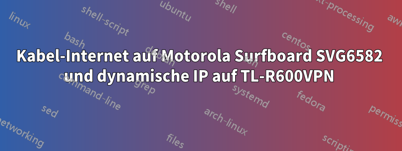 Kabel-Internet auf Motorola Surfboard SVG6582 und dynamische IP auf TL-R600VPN