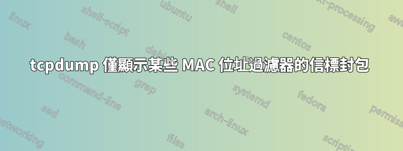 tcpdump 僅顯示某些 MAC 位址過濾器的信標封包