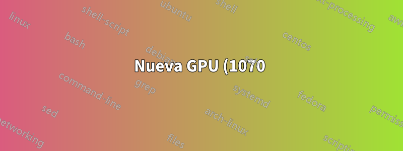 Nueva GPU (1070), la pantalla está en negro y Windows no se carga después de la actualización del controlador