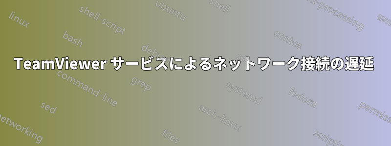 TeamViewer サービスによるネットワーク接続の遅延