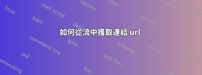 如何從流中獲取連結 url