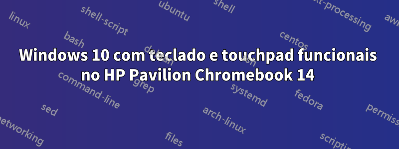 Windows 10 com teclado e touchpad funcionais no HP Pavilion Chromebook 14