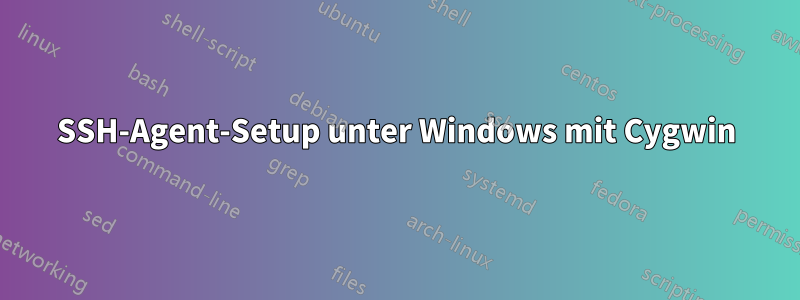 SSH-Agent-Setup unter Windows mit Cygwin