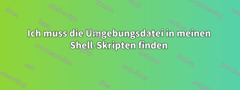 Ich muss die Umgebungsdatei in meinen Shell-Skripten finden