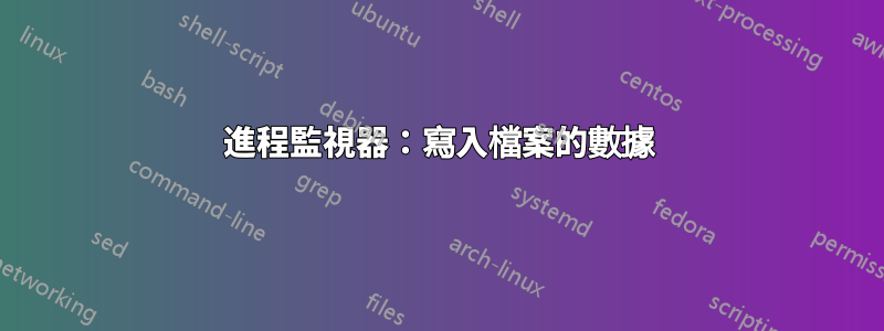 進程監視器：寫入檔案的數據