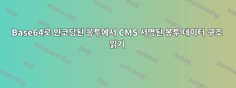 Base64로 인코딩된 봉투에서 CMS 서명된 봉투 데이터 구조 읽기