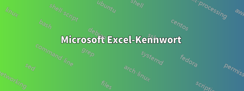 Microsoft Excel-Kennwort