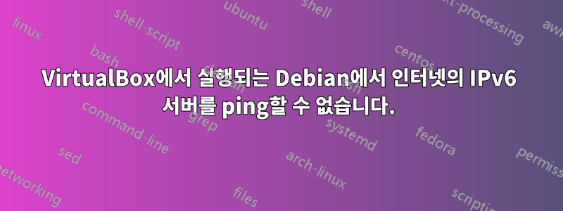 VirtualBox에서 실행되는 Debian에서 인터넷의 IPv6 서버를 ping할 수 없습니다.