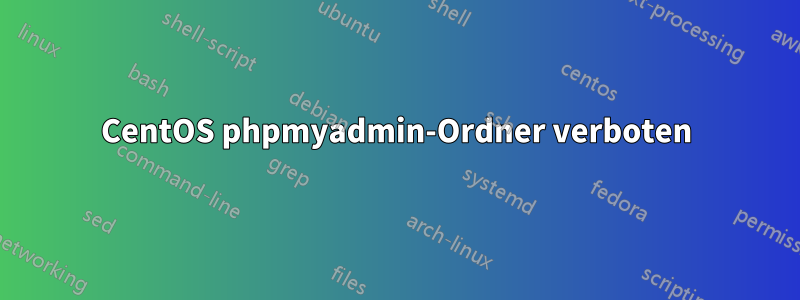 CentOS phpmyadmin-Ordner verboten