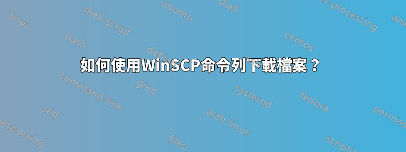 如何使用WinSCP命令列下載檔案？