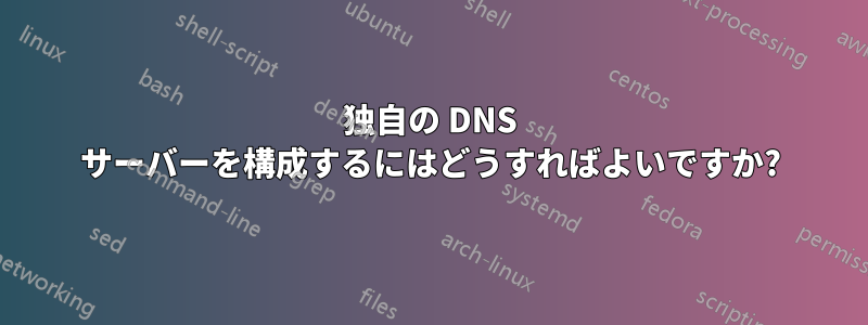 独自の DNS サーバーを構成するにはどうすればよいですか?