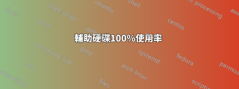 輔助硬碟100%使用率