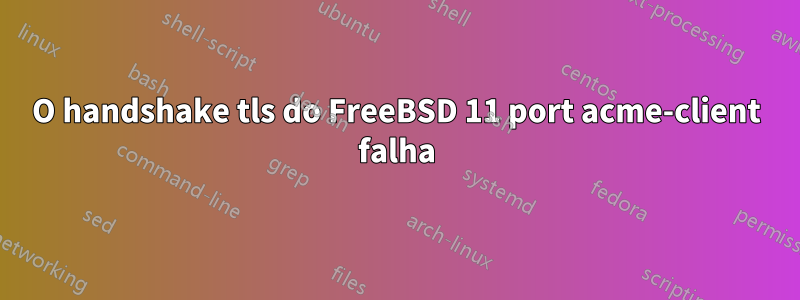 O handshake tls do FreeBSD 11 port acme-client falha