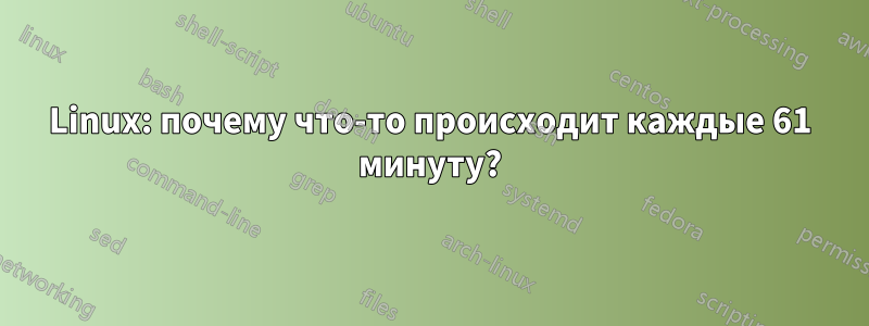 Linux: почему что-то происходит каждые 61 минуту?