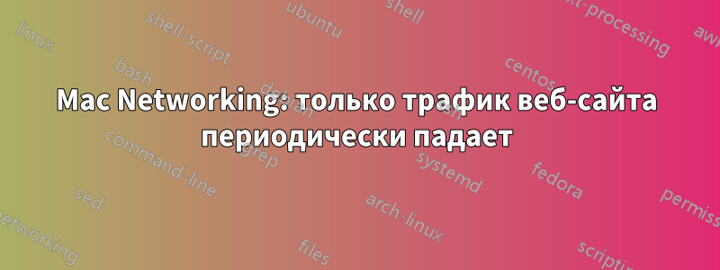 Mac Networking: только трафик веб-сайта периодически падает