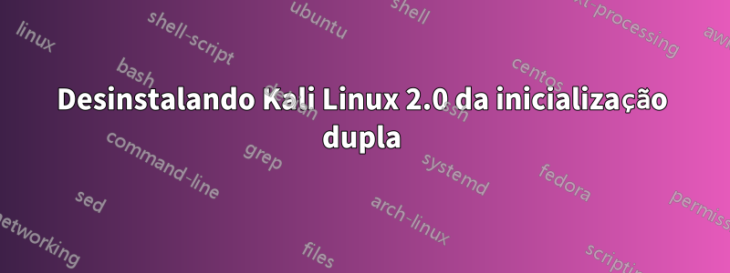 Desinstalando Kali Linux 2.0 da inicialização dupla