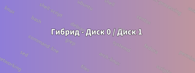 Гибрид - Диск 0 / Диск 1