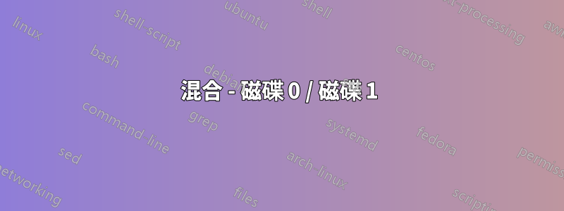 混合 - 磁碟 0 / 磁碟 1