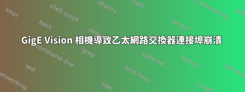GigE Vision 相機導致乙太網路交換器連接埠崩潰