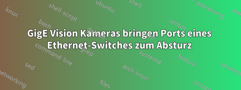 GigE Vision Kameras bringen Ports eines Ethernet-Switches zum Absturz