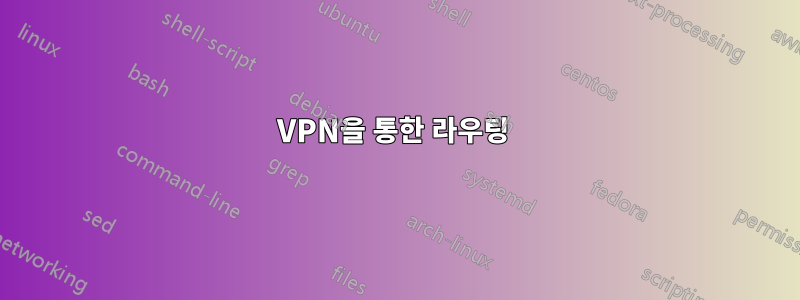 VPN을 통한 라우팅 