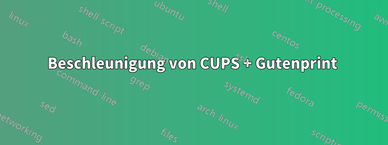 Beschleunigung von CUPS + Gutenprint