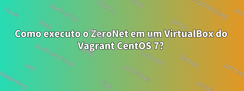 Como executo o ZeroNet em um VirtualBox do Vagrant CentOS 7?