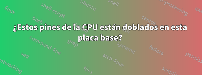 ¿Estos pines de la CPU están doblados en esta placa base?