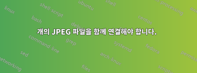 1024개의 JPEG 파일을 함께 연결해야 합니다. 