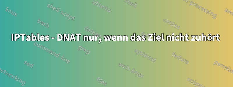 IPTables - DNAT nur, wenn das Ziel nicht zuhört