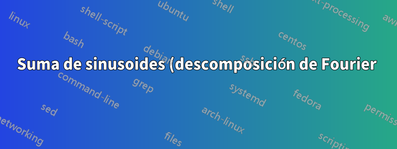 Suma de sinusoides (descomposición de Fourier)