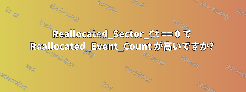 Reallocated_Sector_Ct == 0 で Reallocated_Event_Count が高いですか?