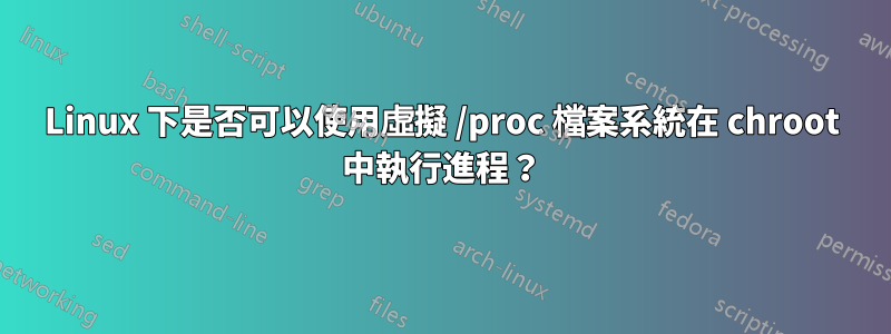 Linux 下是否可以使用虛擬 /proc 檔案系統在 chroot 中執行進程？