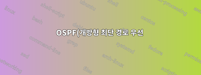 OSPF(개방형 최단 경로 우선) 프로토콜. 어떻게 길을 선택할 것인가?