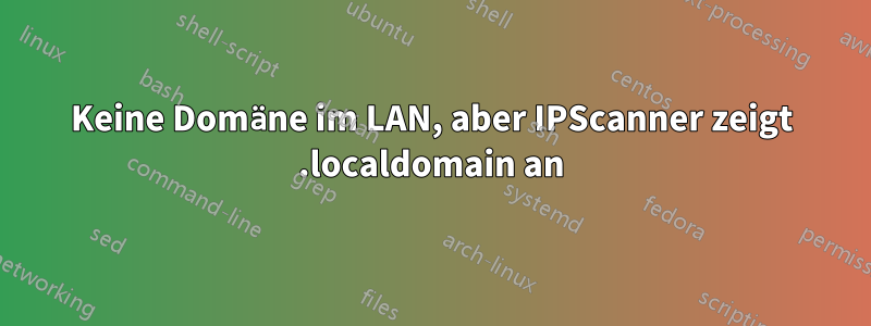 Keine Domäne im LAN, aber IPScanner zeigt .localdomain an