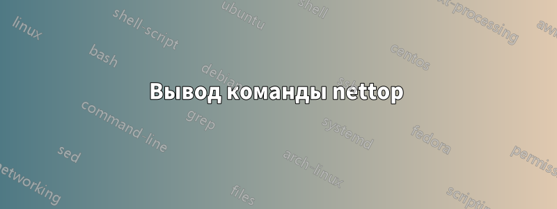 Вывод команды nettop