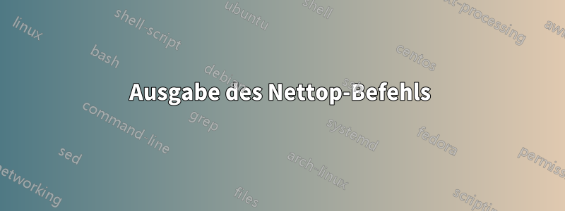 Ausgabe des Nettop-Befehls