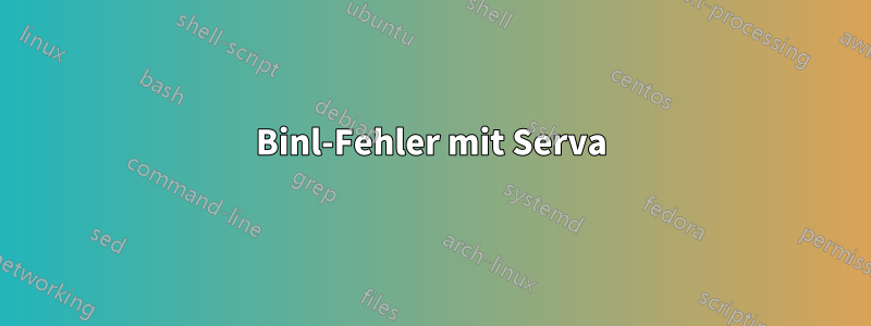 Binl-Fehler mit Serva