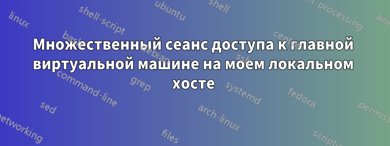 Множественный сеанс доступа к главной виртуальной машине на моем локальном хосте