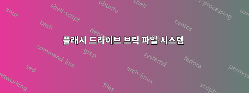 플래시 드라이브 브릭 파일 시스템