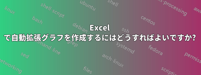 Excel で自動拡張グラフを作成するにはどうすればよいですか?