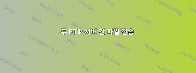 두 FTP 서버 간 파일 전송