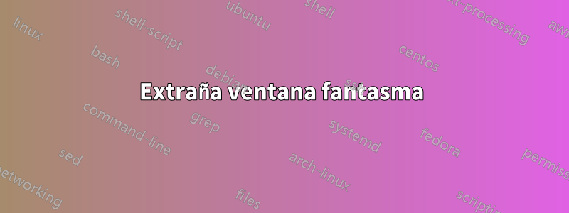 Extraña ventana fantasma
