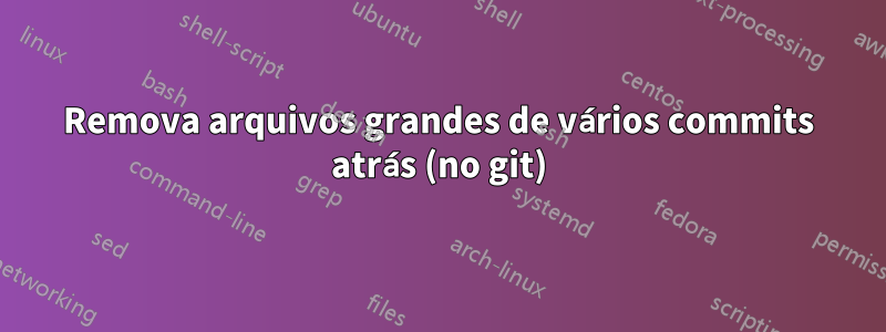 Remova arquivos grandes de vários commits atrás (no git)