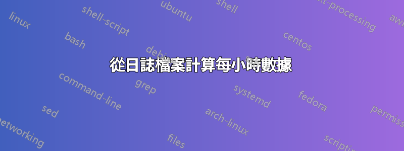 從日誌檔案計算每小時數據