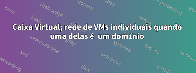 Caixa Virtual; rede de VMs individuais quando uma delas é um domínio
