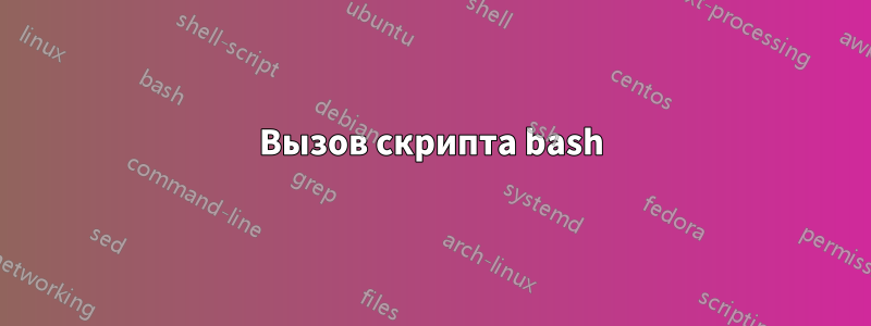 Вызов скрипта bash