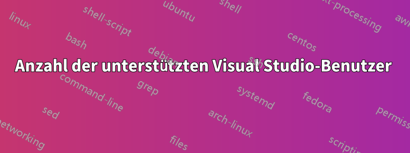 Anzahl der unterstützten Visual Studio-Benutzer