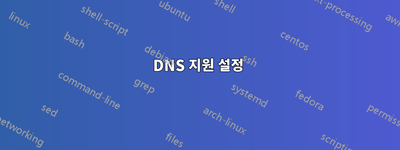 DNS 지원 설정