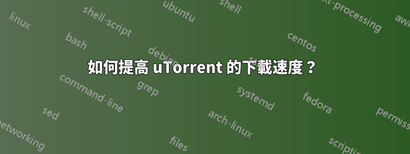 如何提高 uTorrent 的下載速度？
